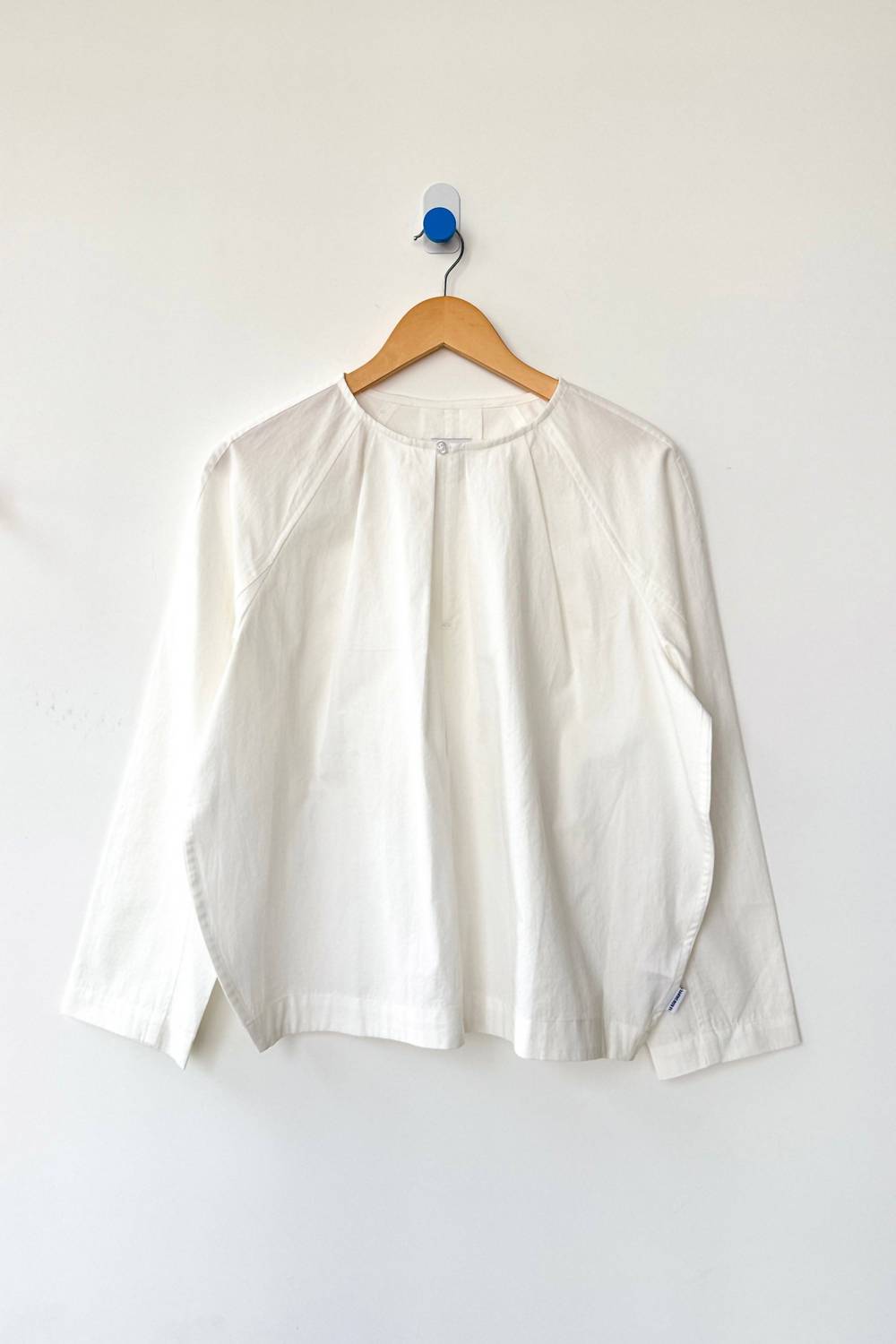 Le Bon Shoppe Julienne Long Sleeve Top in white - women's blouse - alternate view