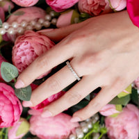 Starlette Women's Kayla Eternity Ring in silver - women's jewelry - view 5