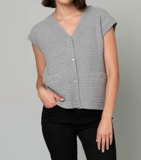 Heart Of Pine - V-neck Jacquard Sweater