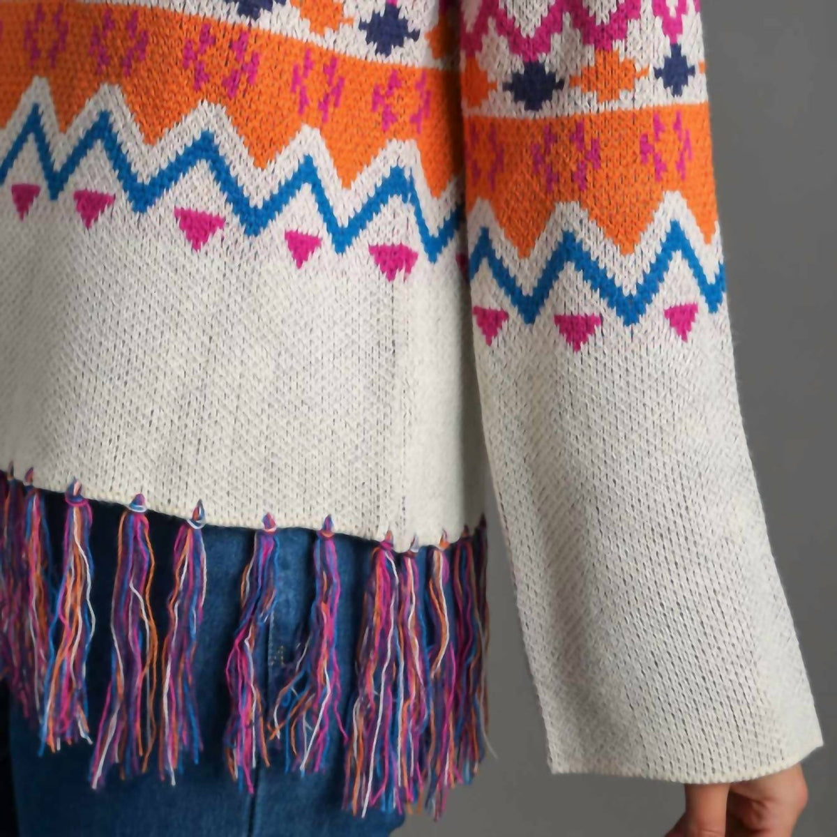 Umgee - Women's Michaela Abstract Print Sweater