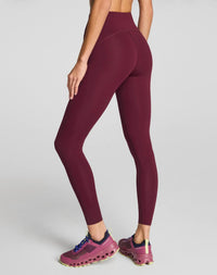 Spanx Booty Boost Full Length Leggings in plum berry - women's pants - alternate view