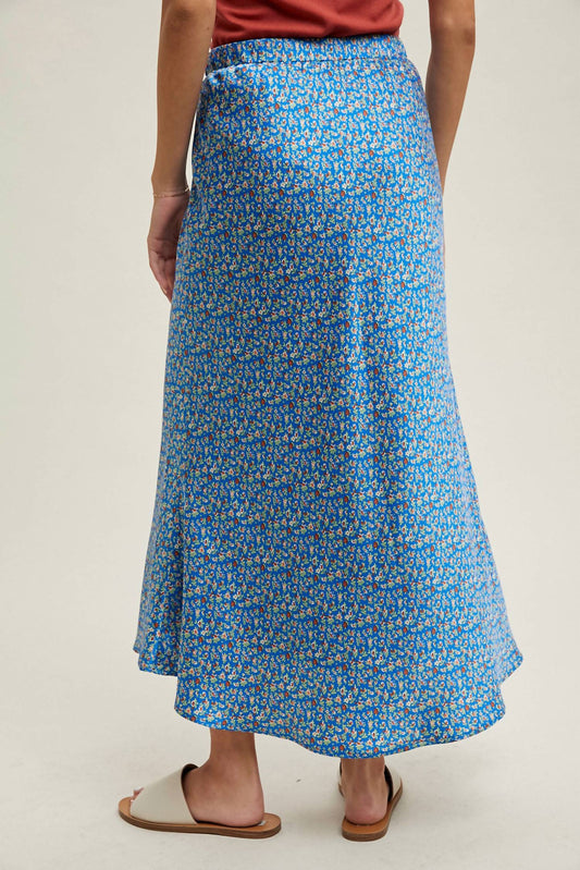 Wishlist - Lou Satin Floral Skirt