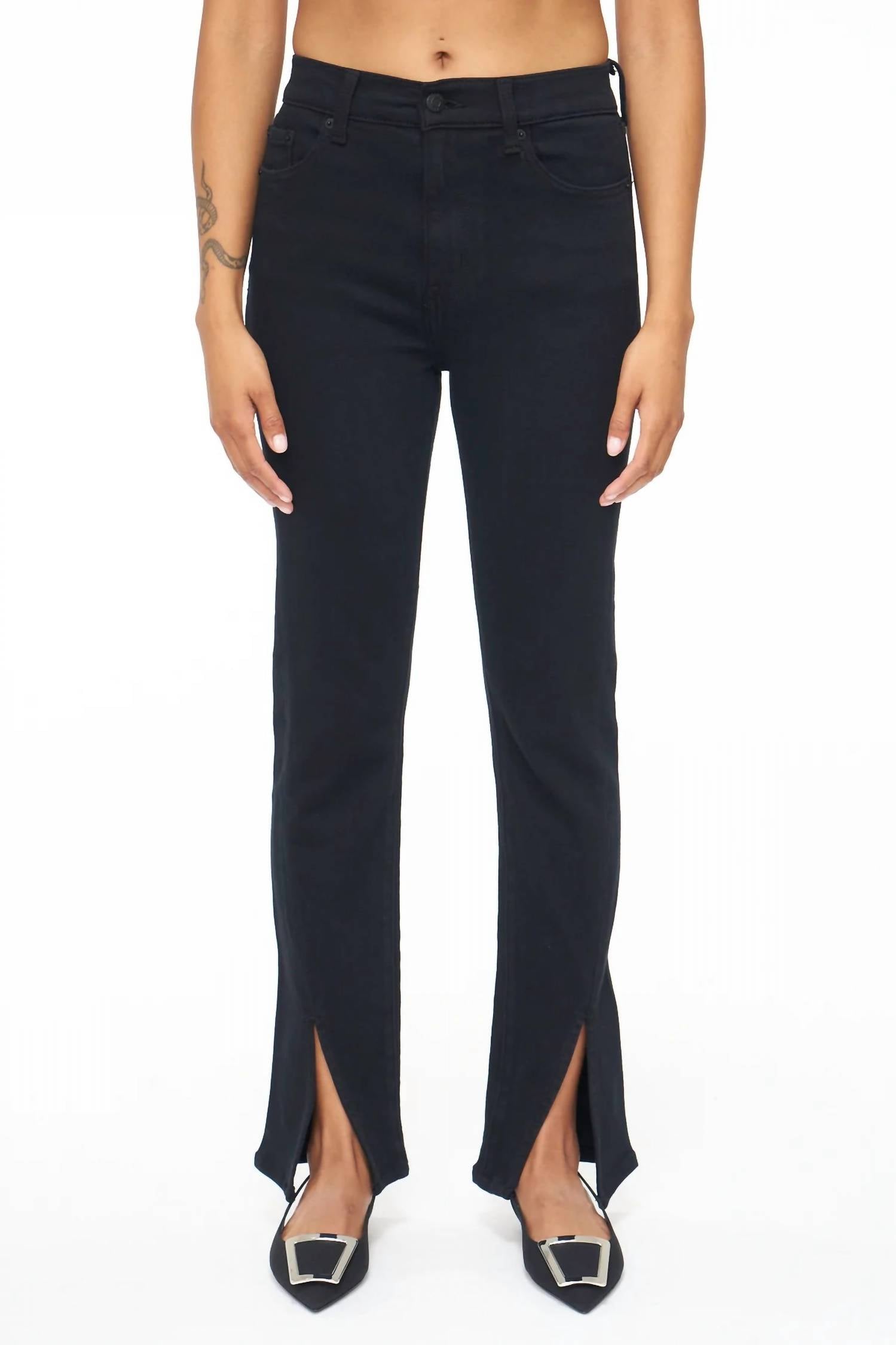 Pistola - Women's Teagan High Rise Vented Straight Jeans