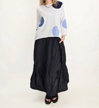 Noen - Shadow Crinkle Midi Skirt