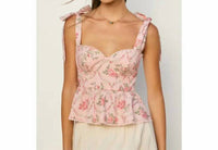 Dress Forum - Floral Ruffled Corset top