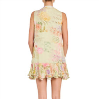 Amanda Uprichard Glorianna Dress in endive multi - women's dress - alternate view
