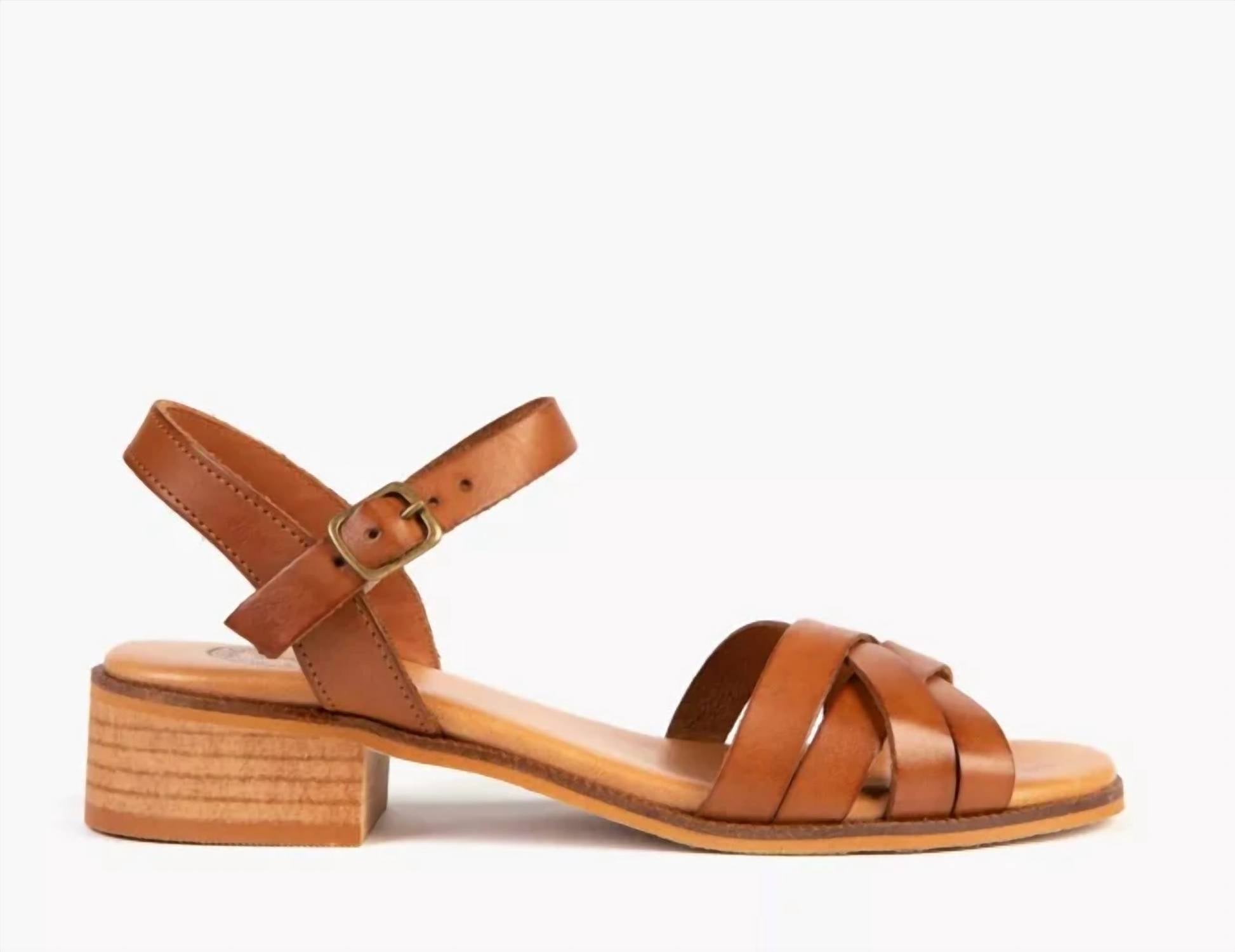 Penelope Chilvers - Women's Heeled Shepherdess Leather Sandal