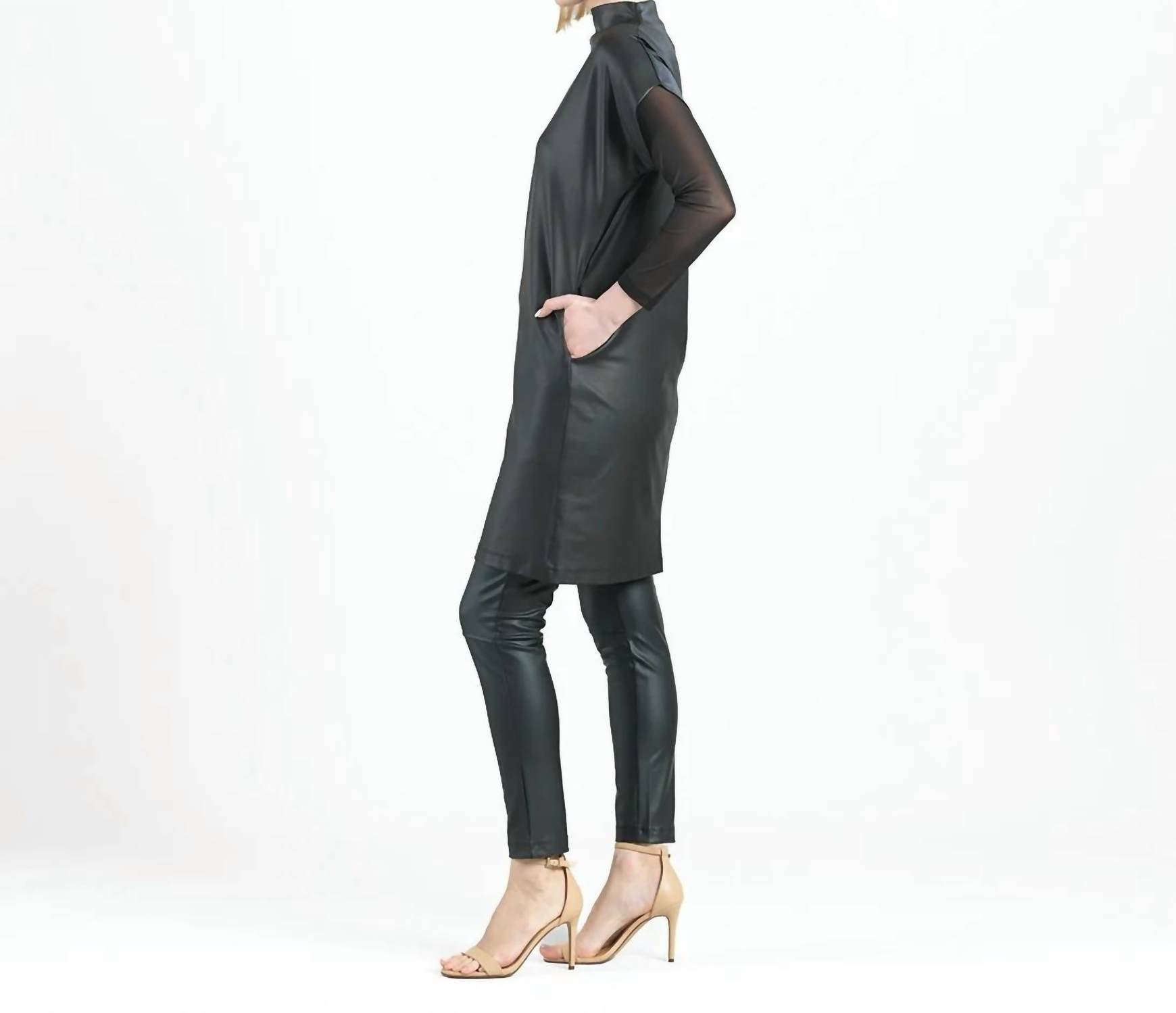 Clara Sun Woo - Liquid Leather Mini Dress