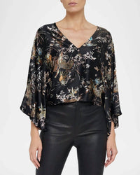 L'Agence - Parma Kimono Sleeve Blouse
