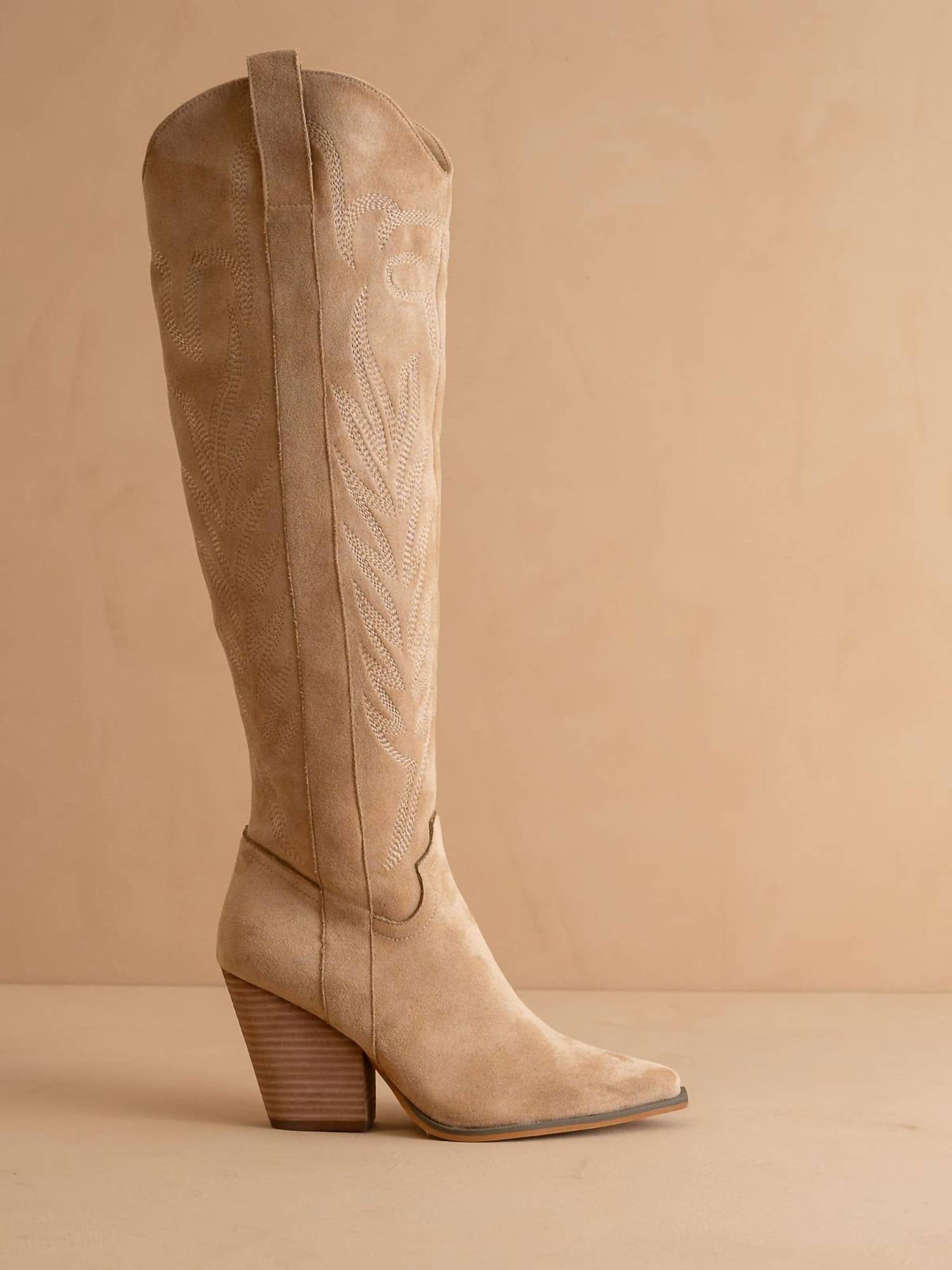 Oasis Society - Women's Knee High Cowboy Western Boots