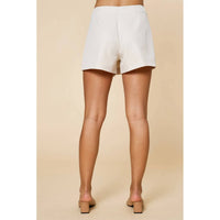 Lalavon - Golden Hardware Detail Wrap Skort