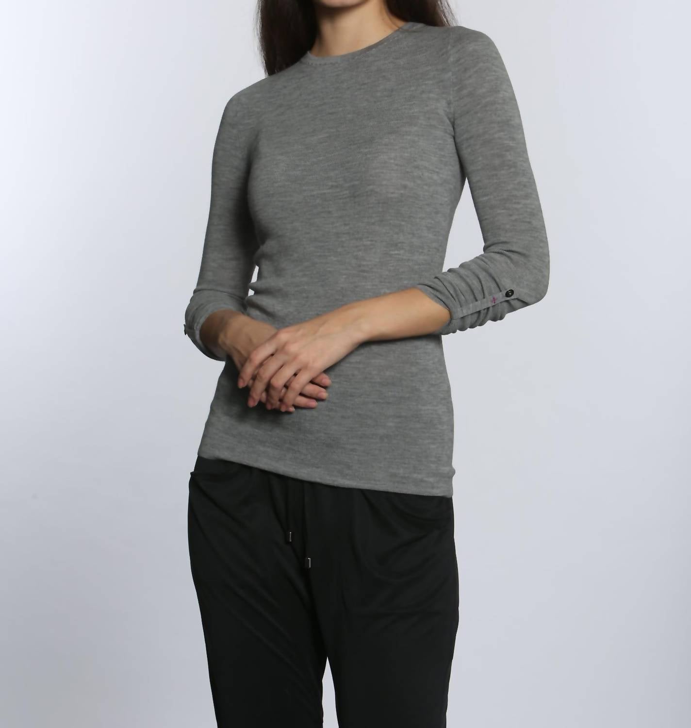 Label+Thread - Women's Solid Merino Crew Top
