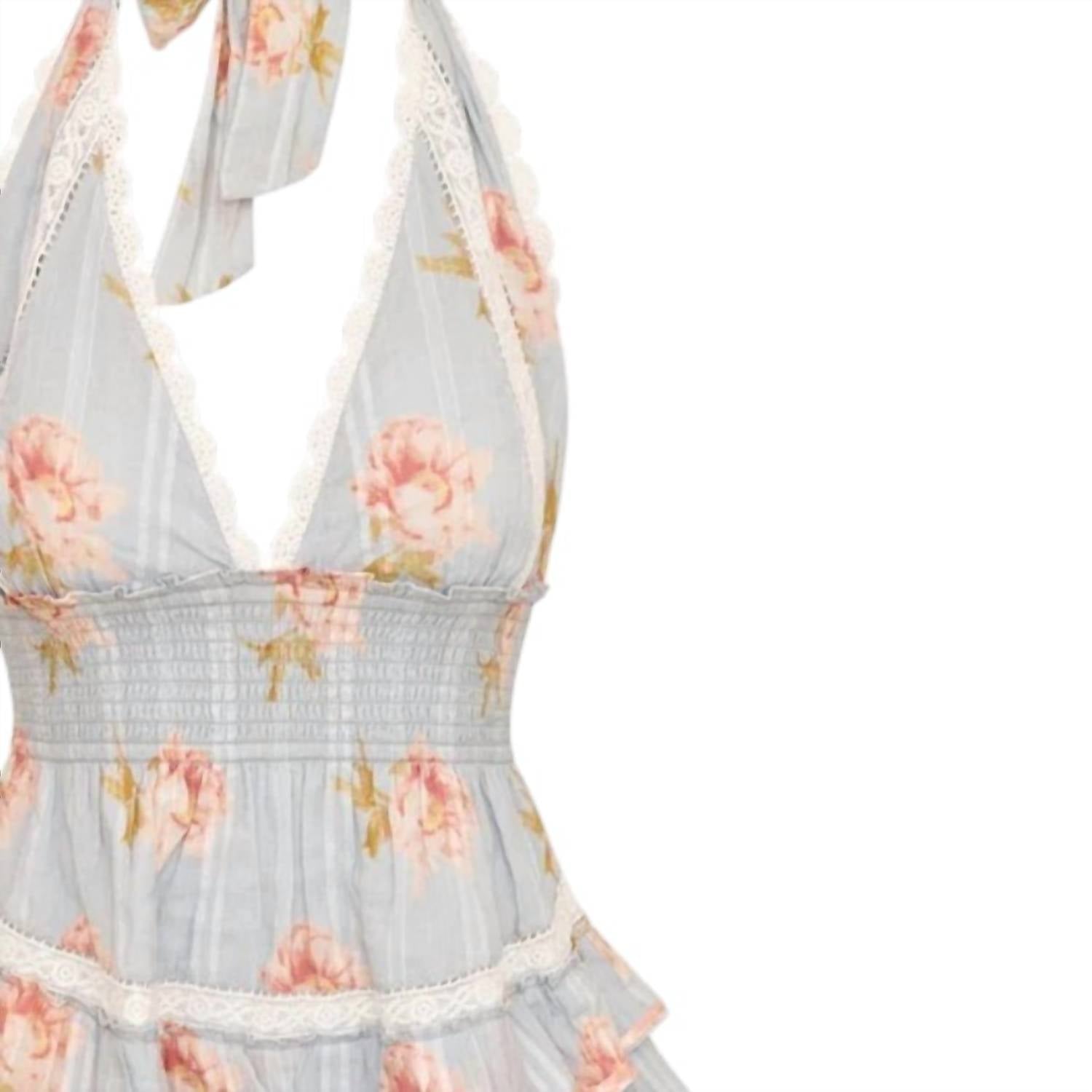 Loveshackfancy - Women's Kerch Cotton Peony Print Mini Dress