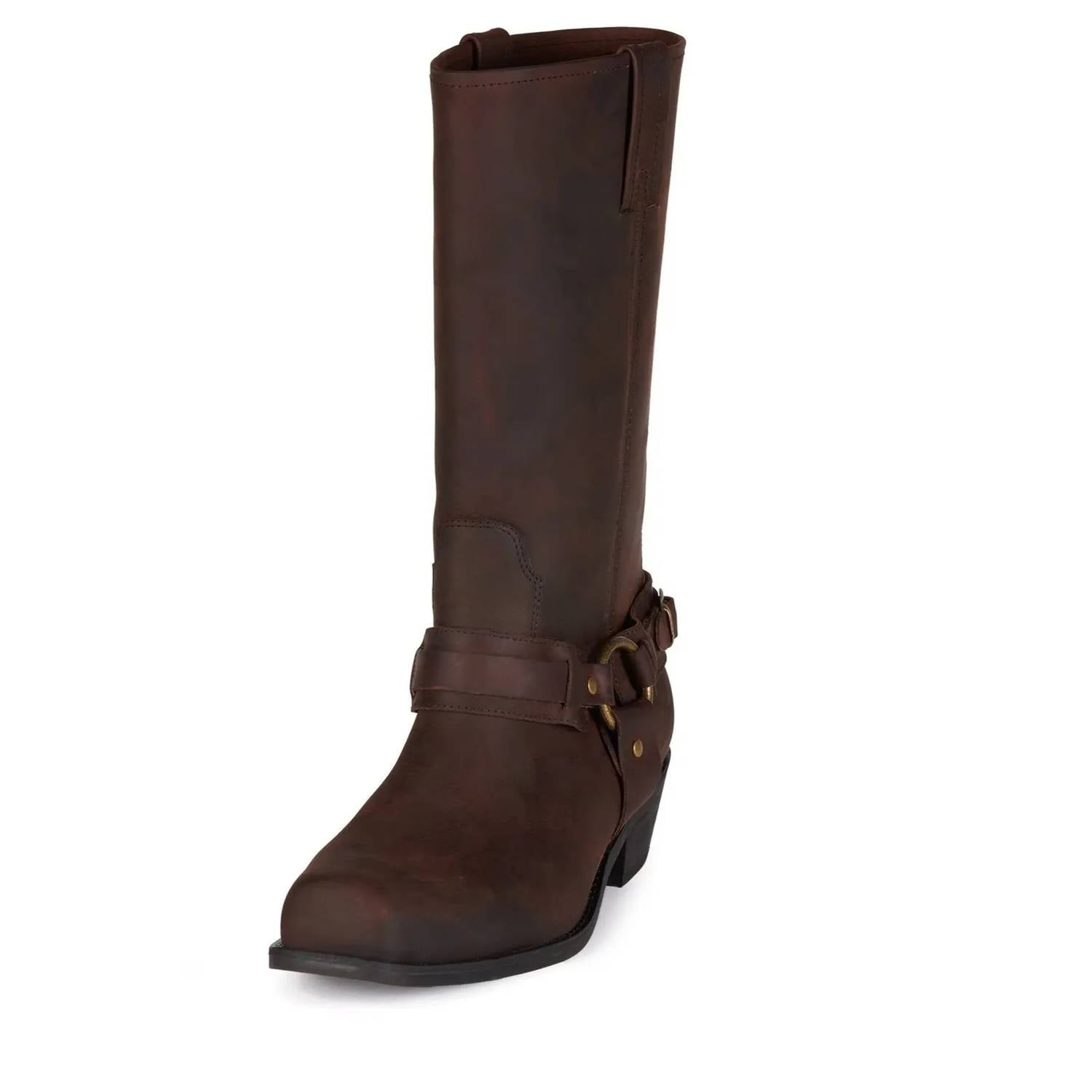Jeffrey Campbell Women's Waylon Boot in brown crazy horse - women's shoe - detail view