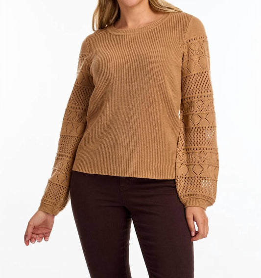 Fdj - Pointelle Long Sleeve Sweater