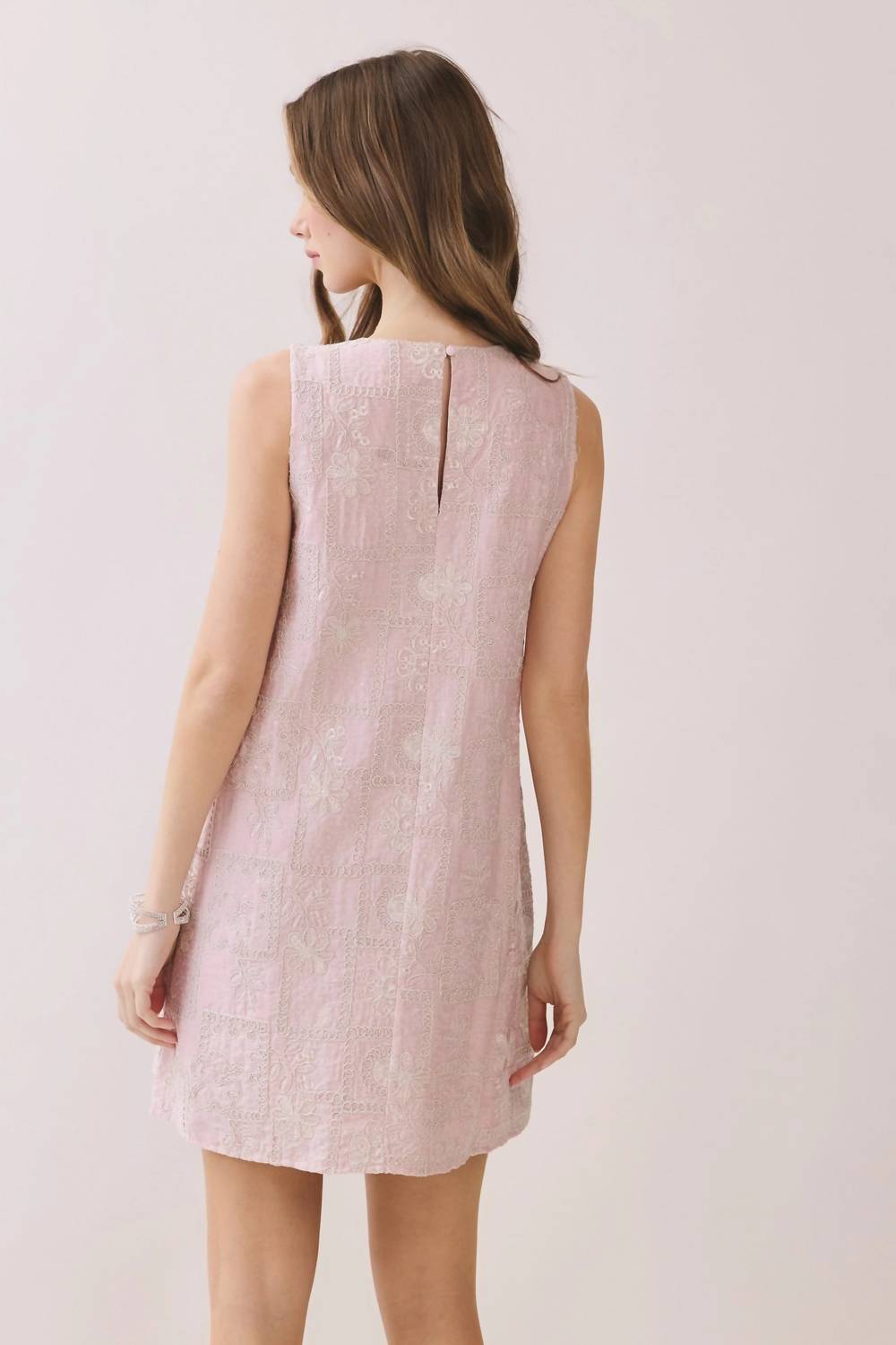 Tcec - Aubrey Embroidered Floral Mini Dress