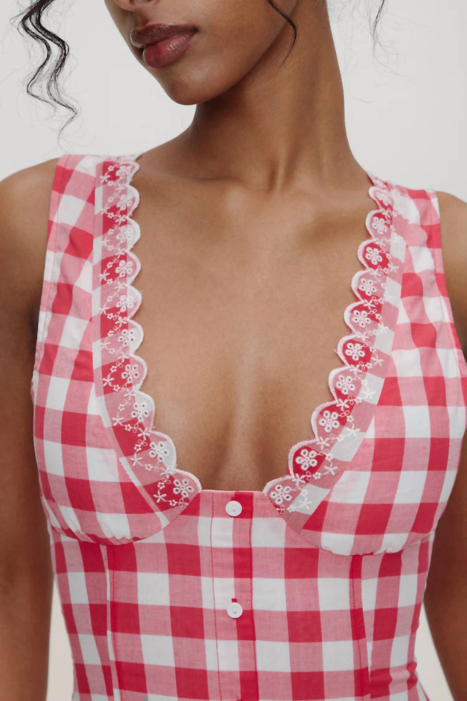 Frankies Bikinis - Farm Gauze Mini Dress