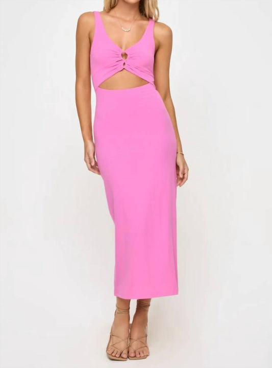 L*Space - Camille Front Loop Cutout Midi Dress