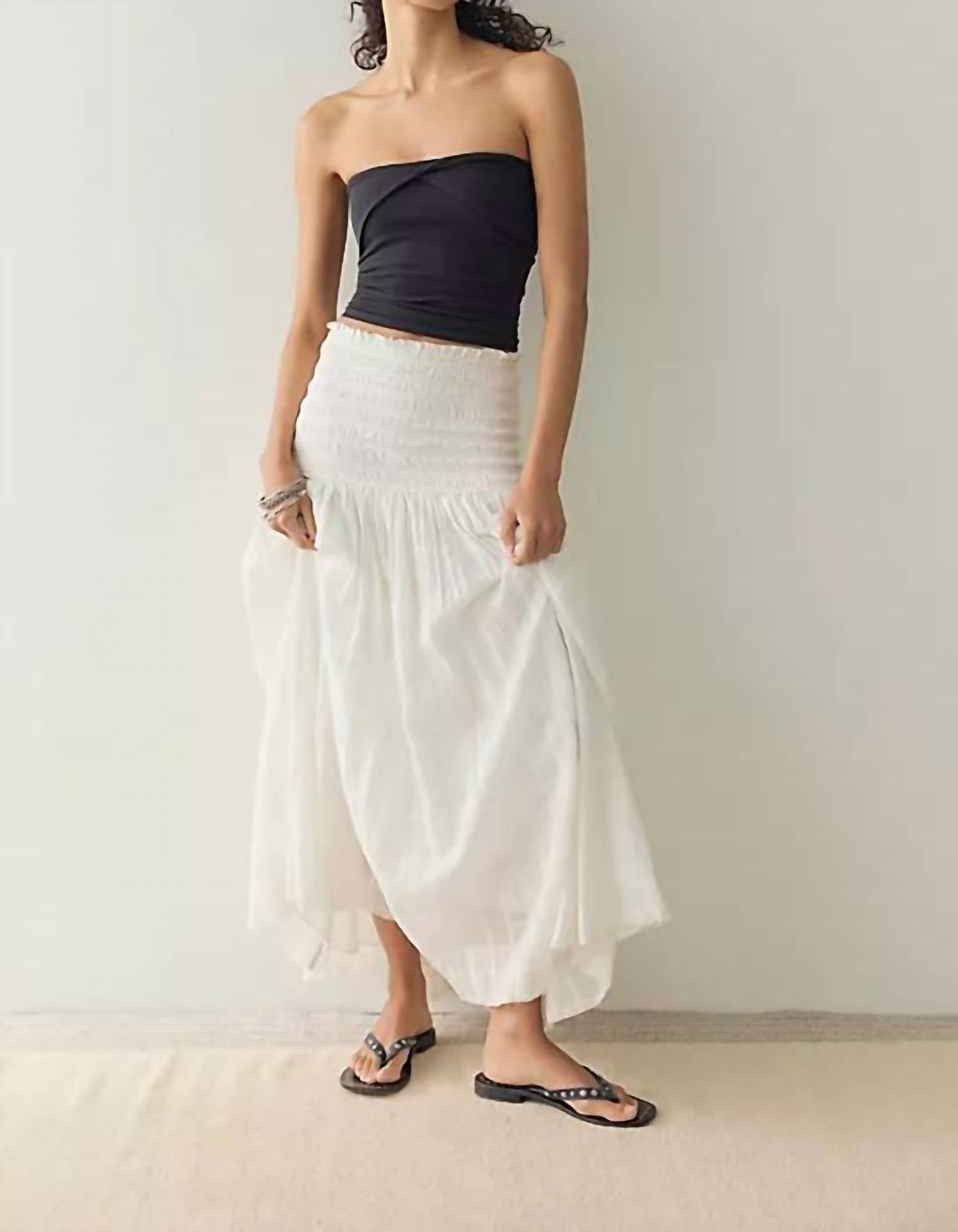 Free People - Raven Solid Maxi Skirt