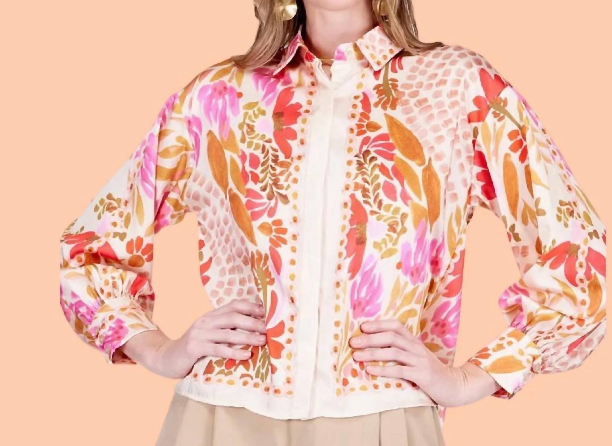 Jade - The Floral Mirage Blouse