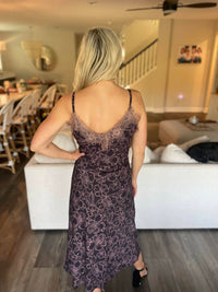 Aureum - Lace Trim Slip Dress
