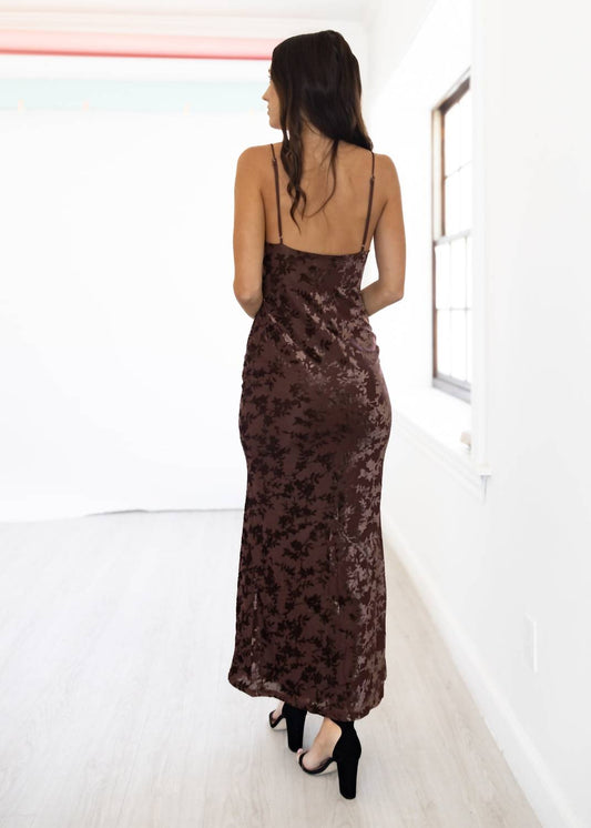 One And Only Collective - Velvet Bloom Maxi Dress