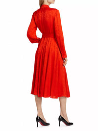 Jason Wu - Long Sleeve Pleated Shirtdress With Belt