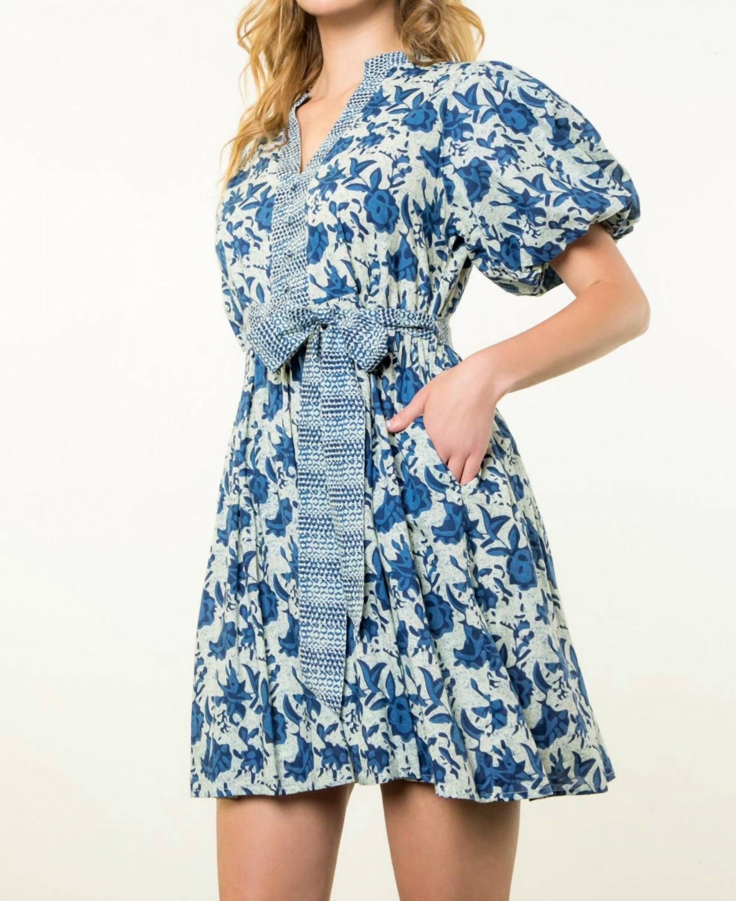 Thml - Puff sleeve print dress