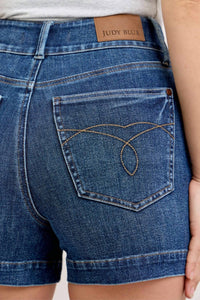 Judy Blue - High Waist Tummy Control Slim Denim Shorts