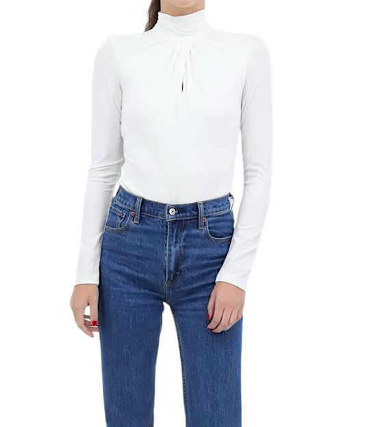 Iris Setlakwe - Tie Front Keyhole Bodysuit