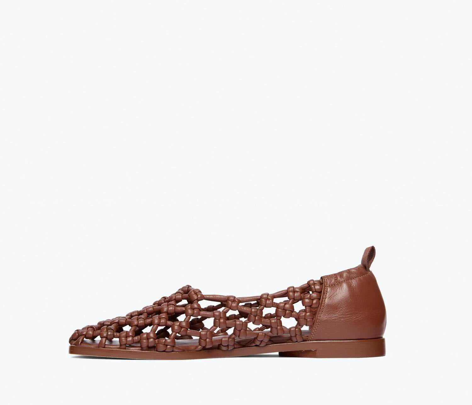 Freda Salvador - Women's Salvador Sally Woven Leather Flat Shoes