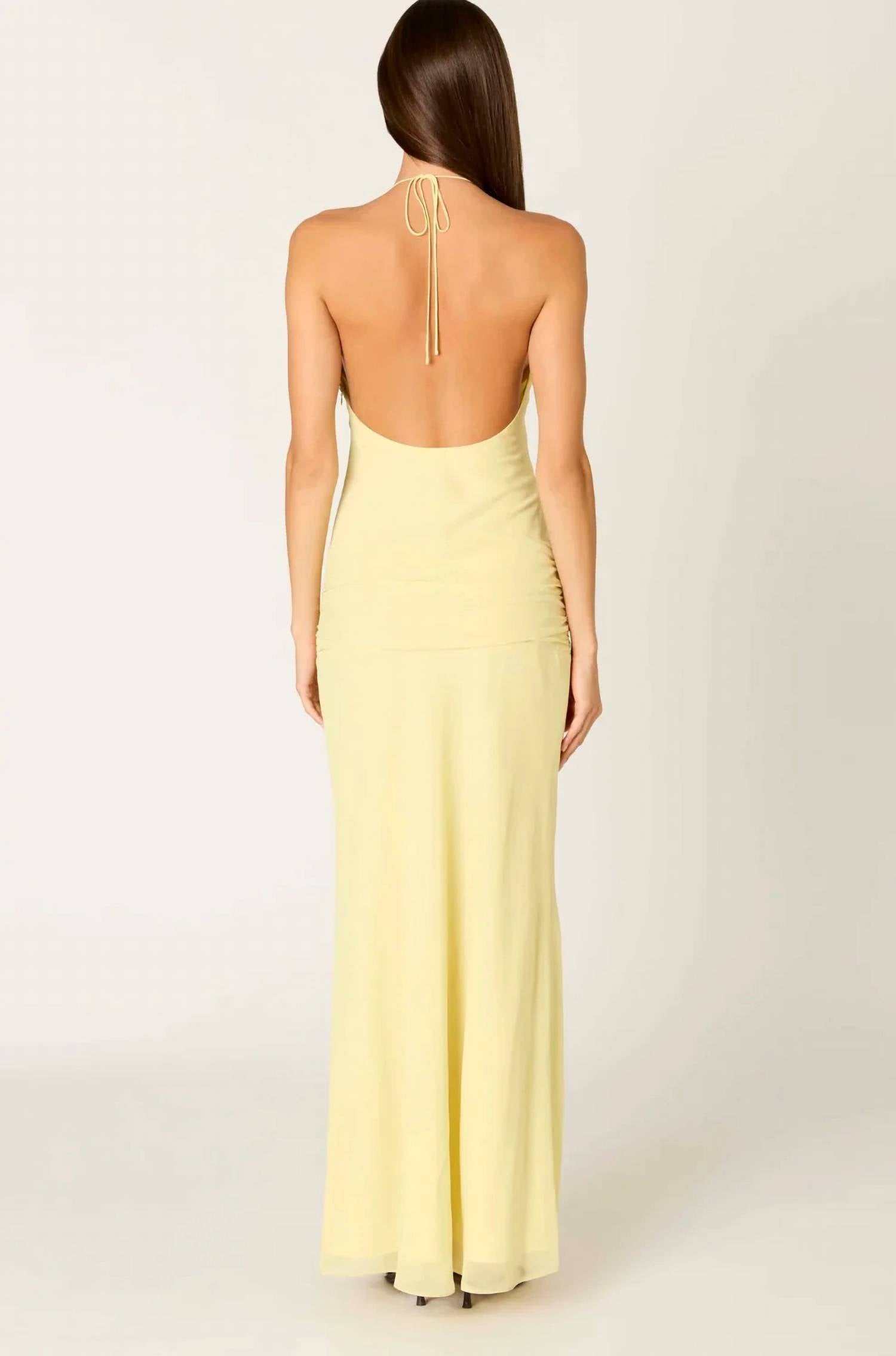 Nia - Giulia Halter Maxi Dress