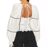 For Love & Lemons - Rowan Eyelet Top