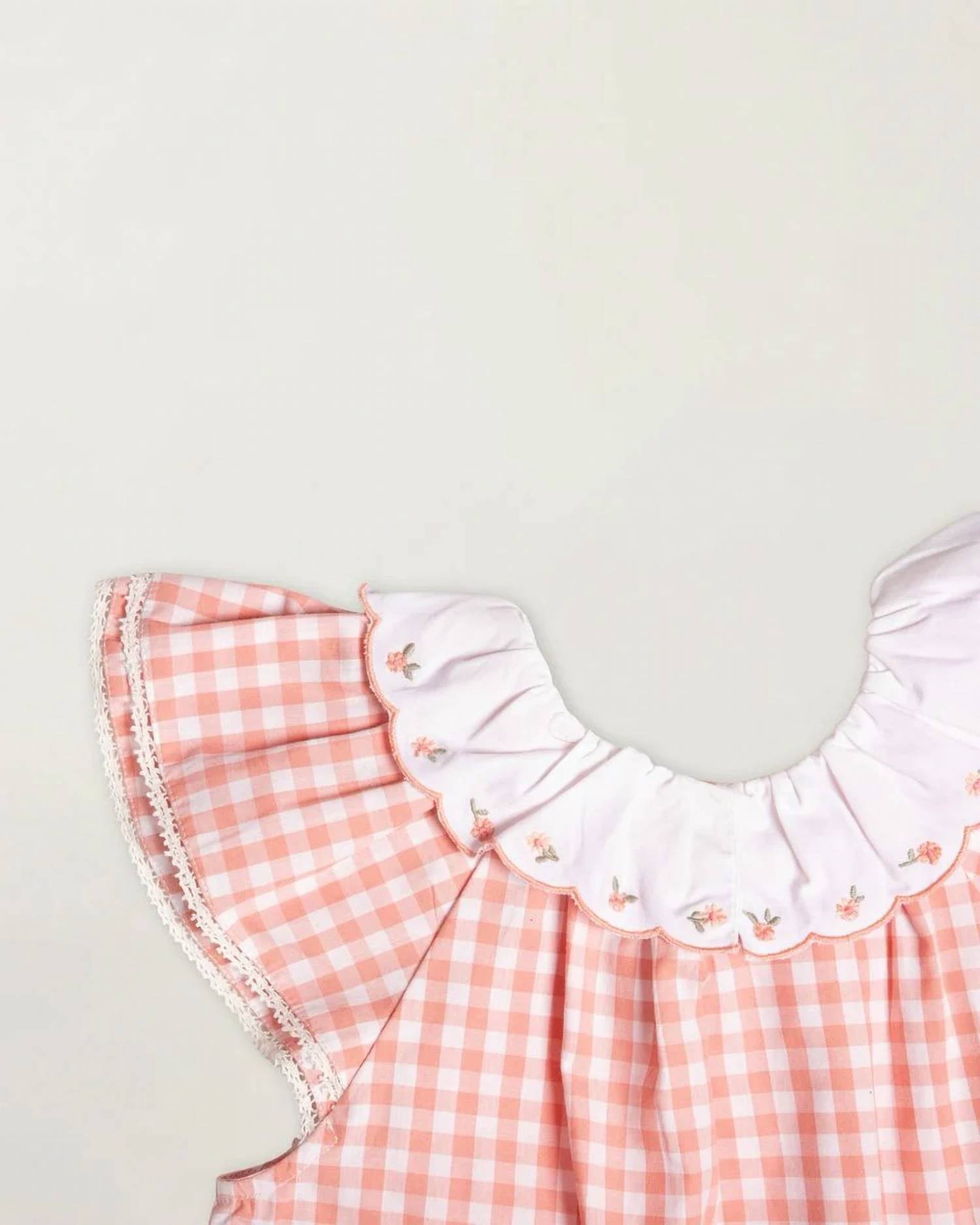 Early Sunday - Girls' Lola Gingham Ruffle Sleeves Blouse