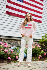 Sail To Sable - Cropped Flag Sweater
