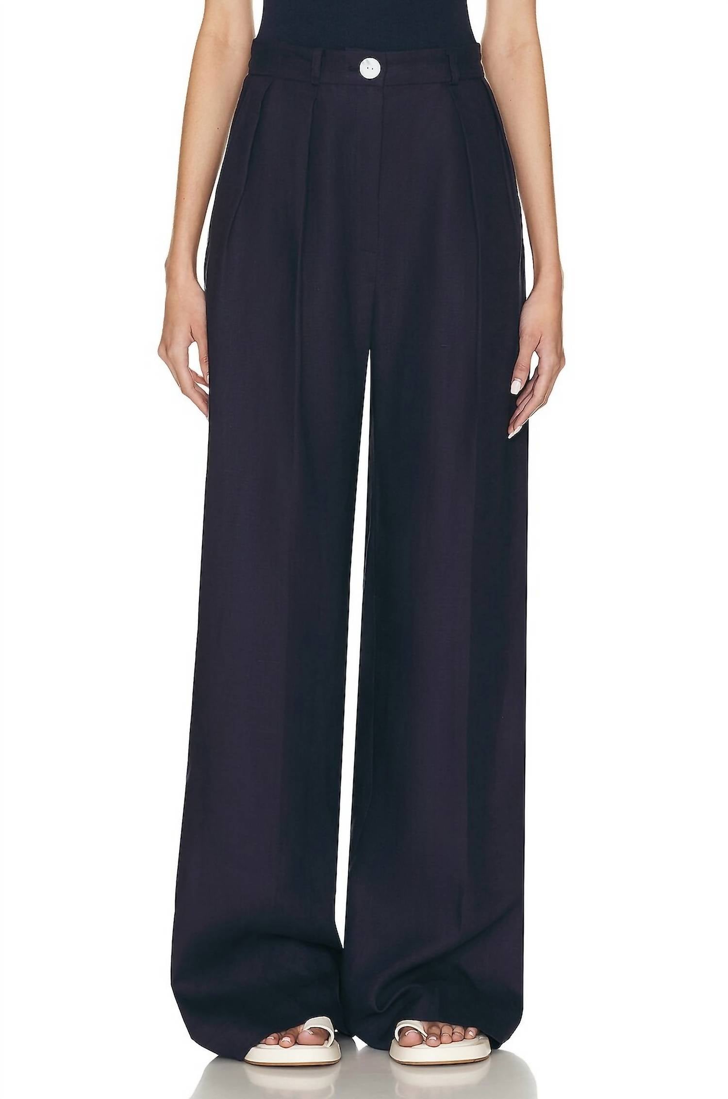 Matthew Bruch - Button Pleated Trouser