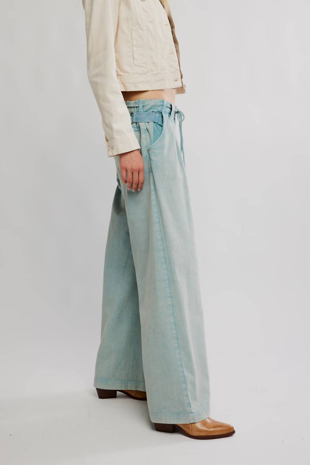 Free People - Julien Wide Leg Chino Trousers