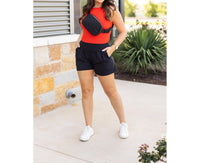 Julia Rose Lindsay Luxe Shorts in black 2 - women's shorts