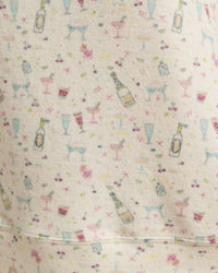 Seventy Eight and Sunny Tracy Sleep Set in off white multi - women's sleepwear - alternate view