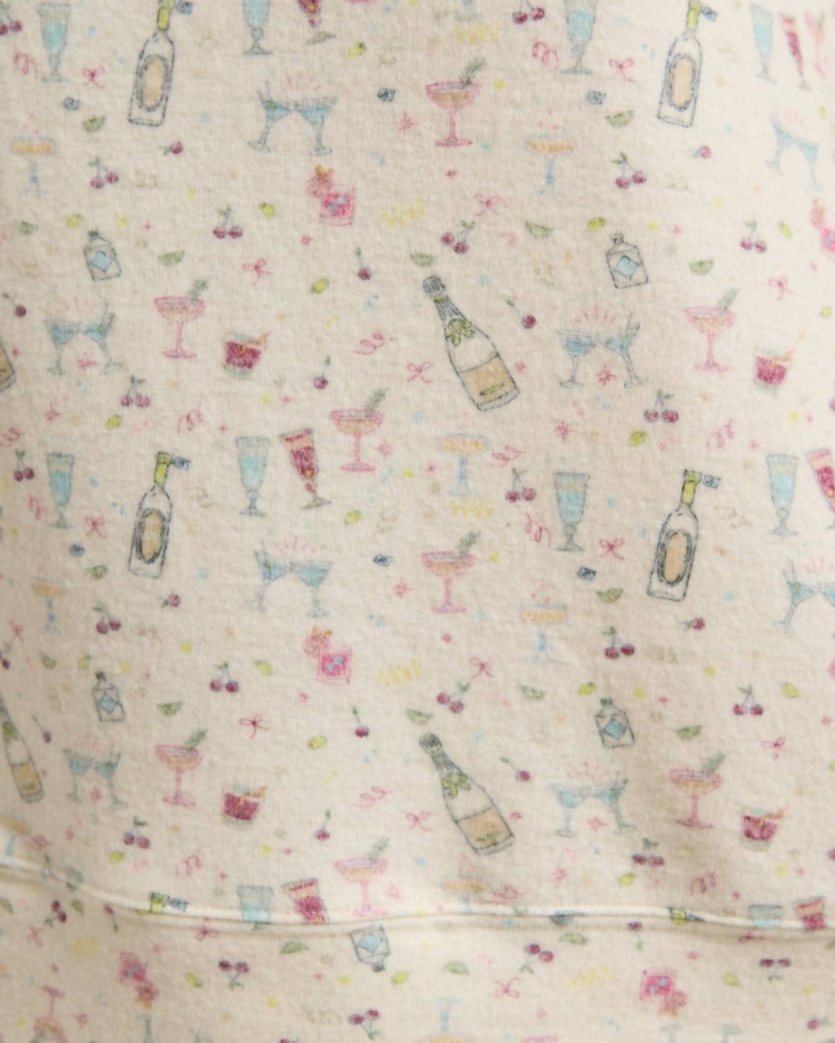Seventy Eight and Sunny Tracy Sleep Set in off white multi - women's sleepwear - alternate view