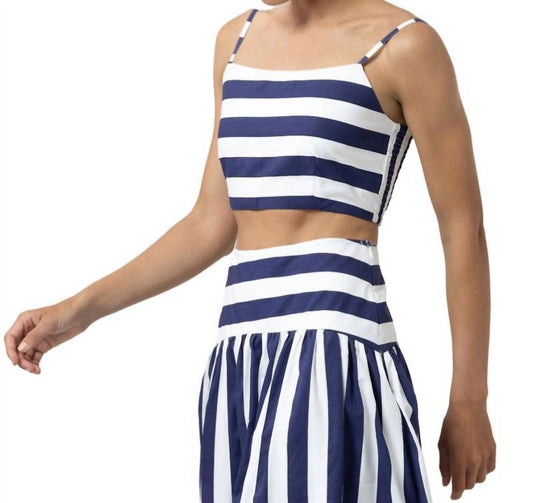 Lusana - Oliver Poplin Cquare Neck Top