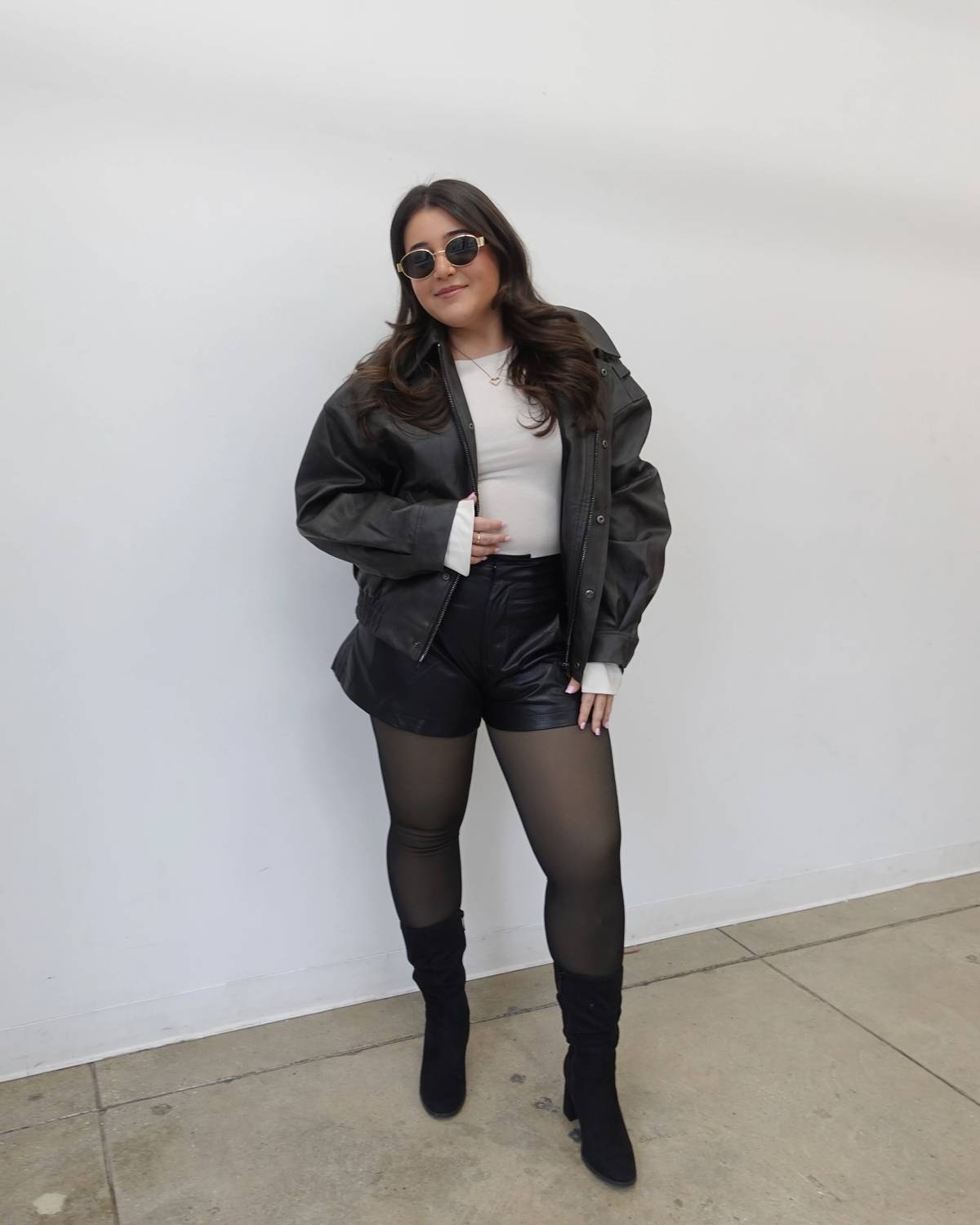 Cotton Candy La - Empire Leather Micro Shorts