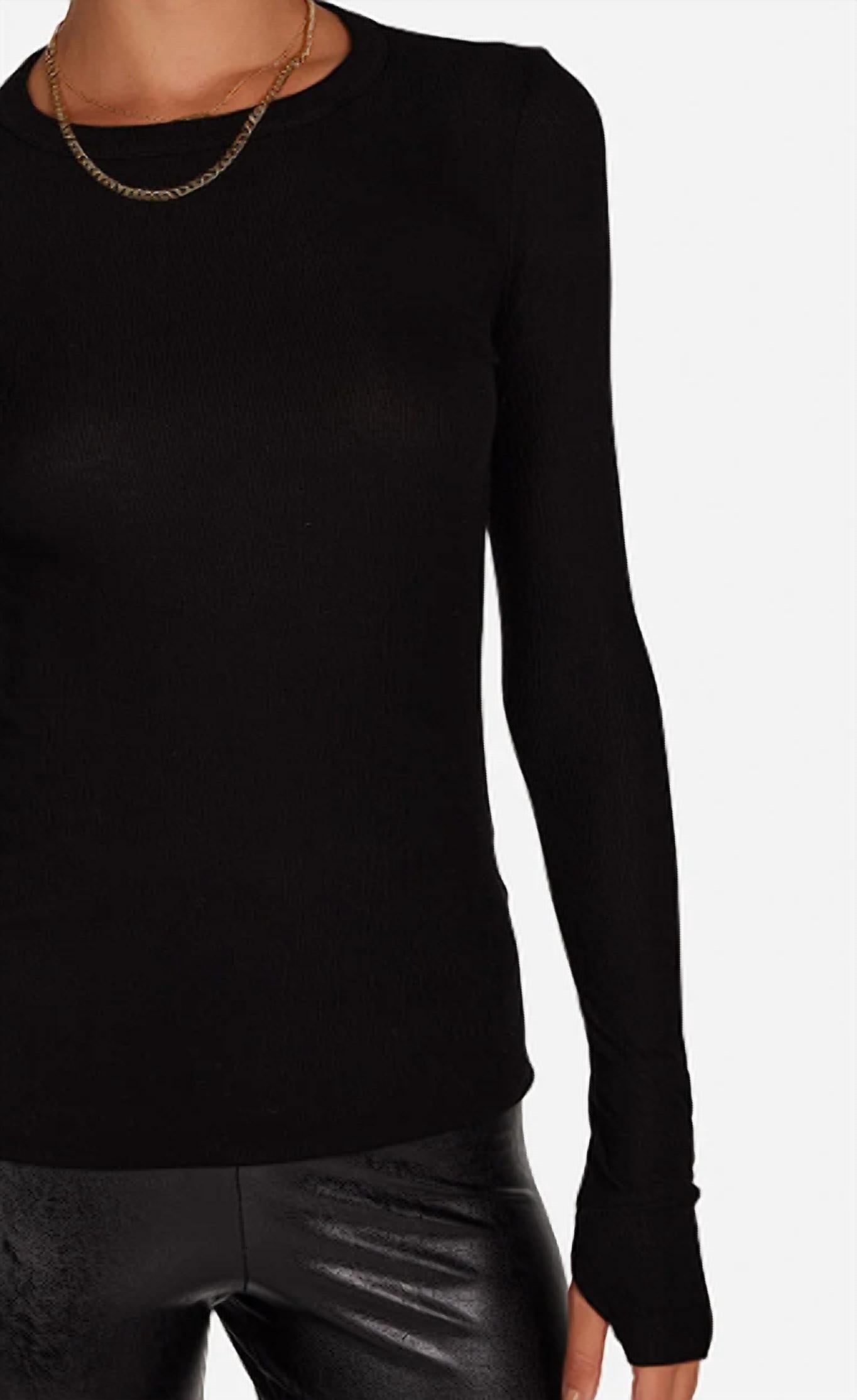 Michael Lauren - Alick Long Sleeve Fitted Tee Top