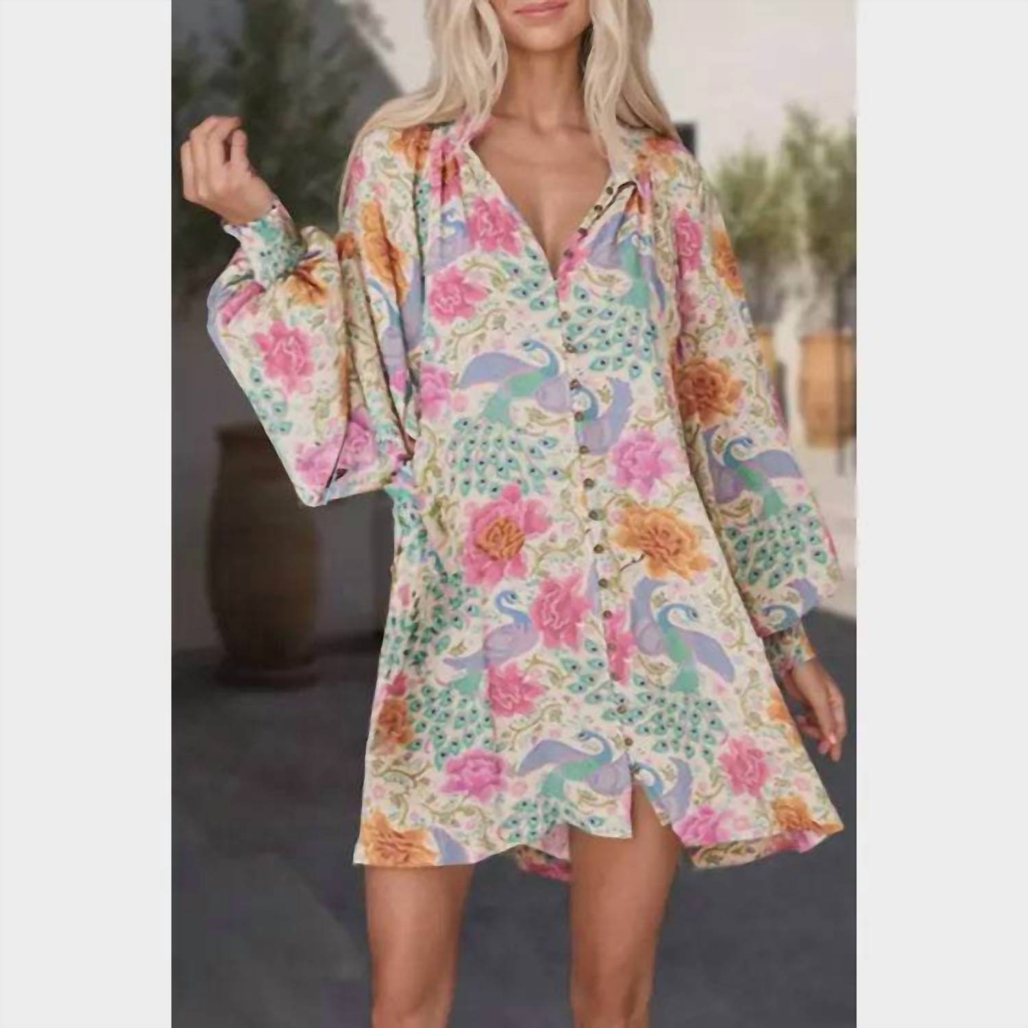 Aapparella - Boho Peacock Dress