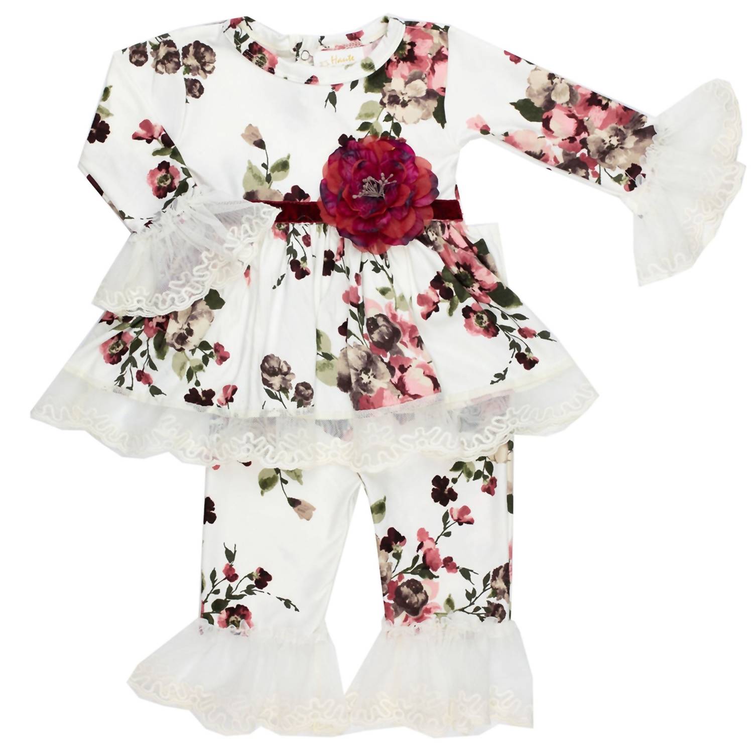 Haute Baby - Baby Girls And Toddlers Antique Charm 2 Pc Set