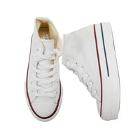Victoria - Girl's Tribu Canvas High-top Platform Trainers Sneakers