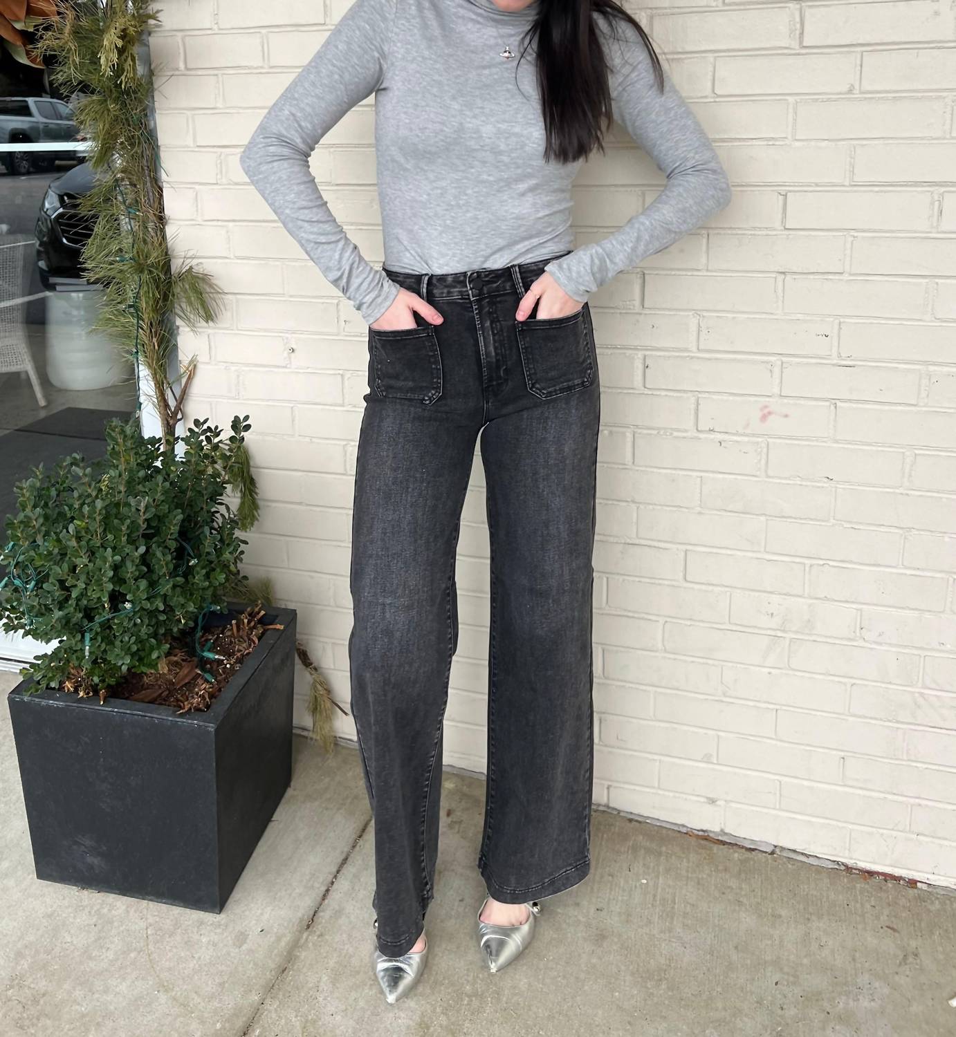 Just Black Denim - Belle Patch Pocket Jeans