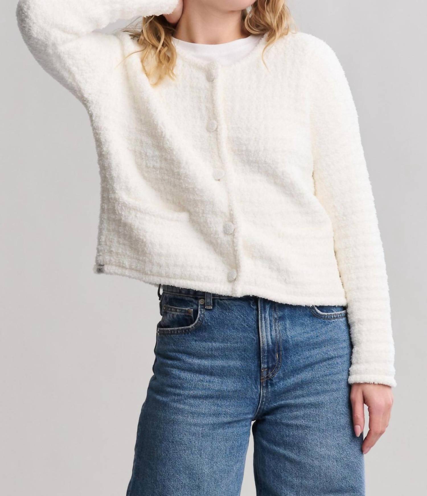 Barefoot Dreams - Cozy Chic Textured Button Front Cardigan