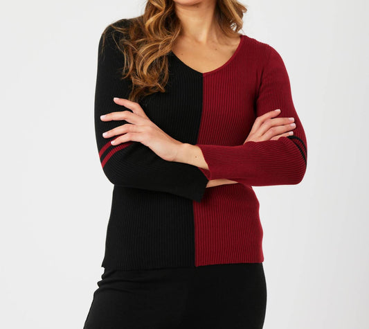 Angel Apparel - V-Neck Ribbed Sweater