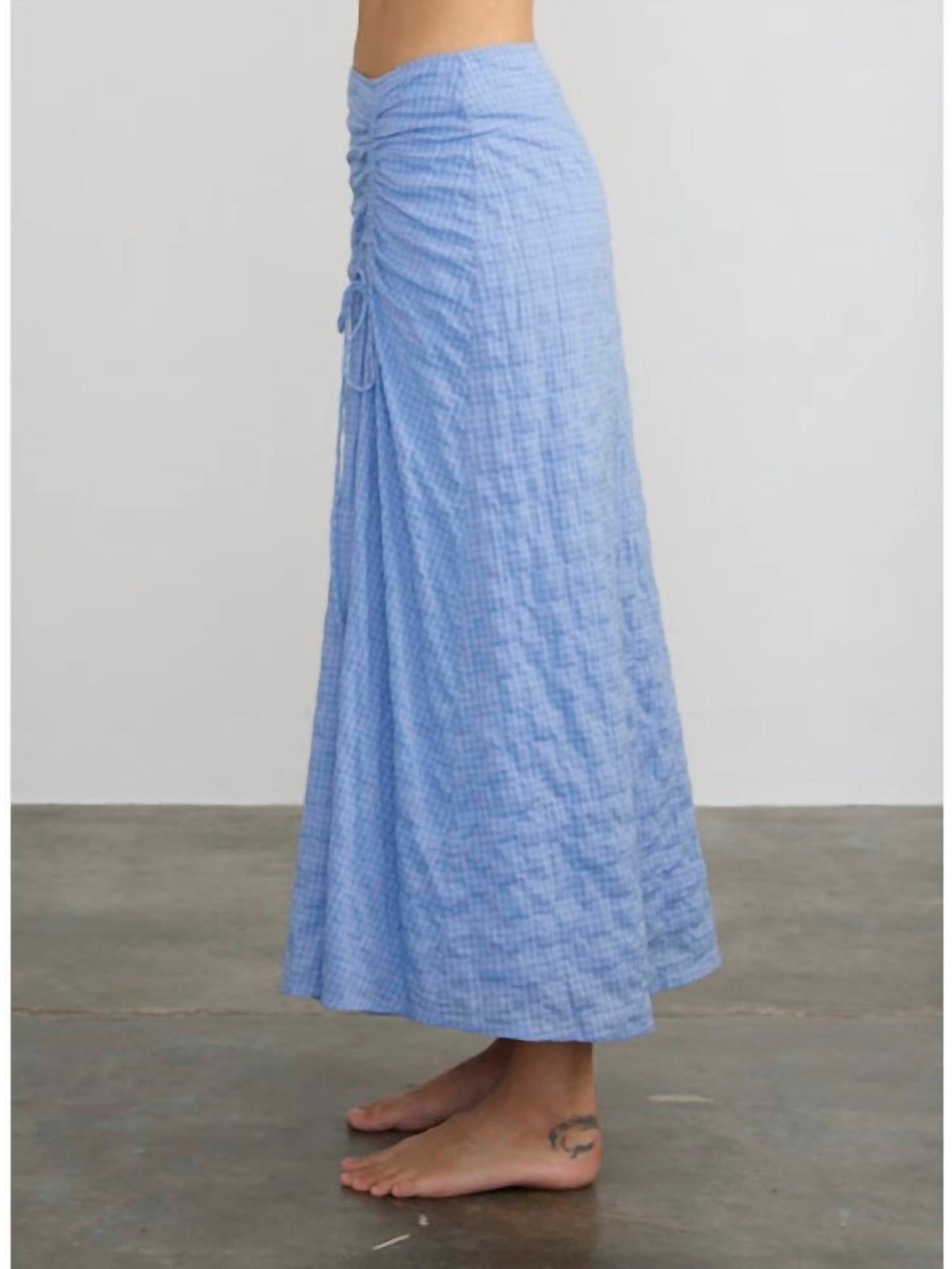 Margaret O'Leary - Clementine Check Midi Skirt